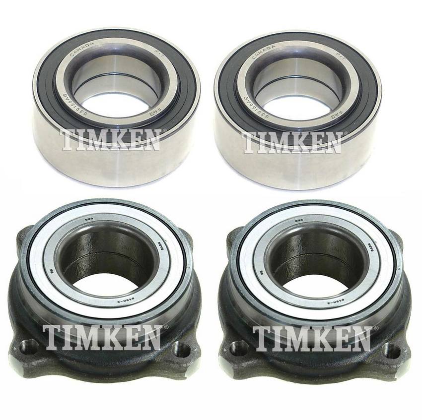 BMW Wheel Bearing Assembly Kit - Front and Rear 31226783913 - Timken 2894338KIT